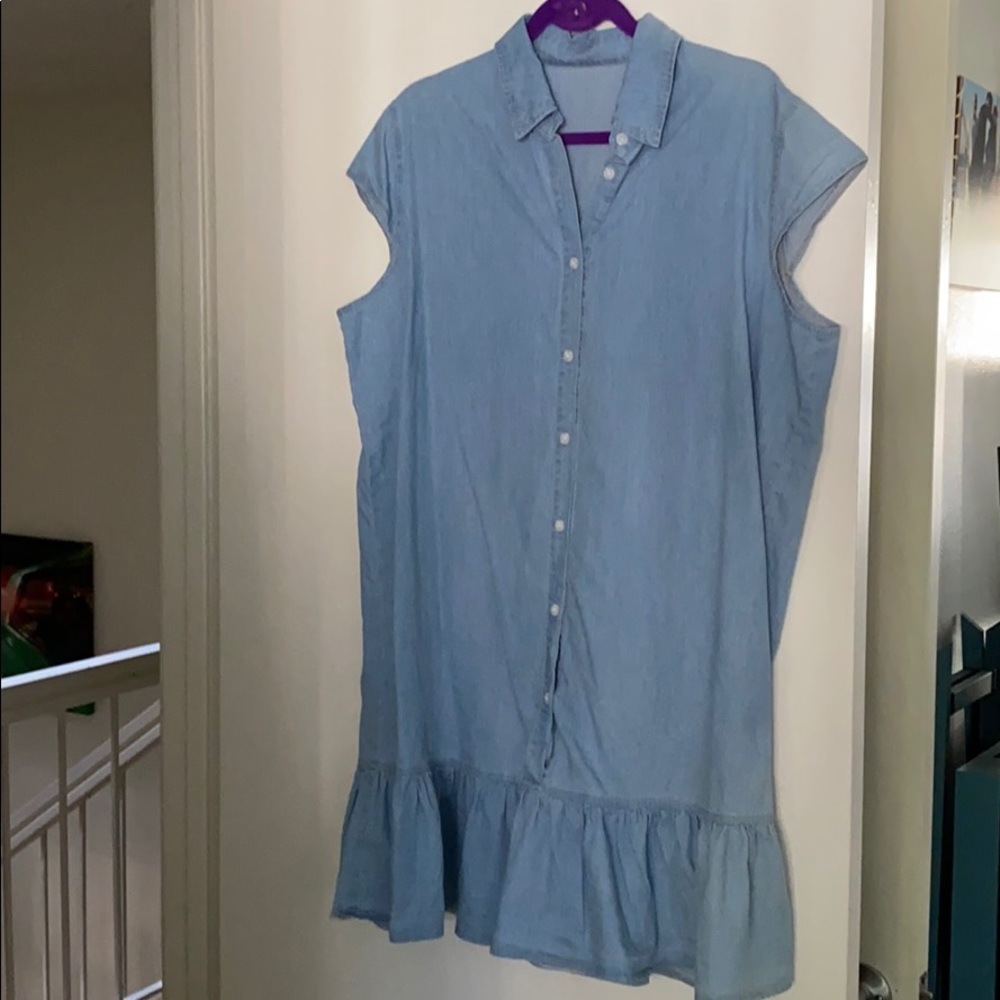 Chambray Shirt Dress
